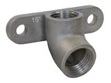 Muurplaat inox model 325   15 gr.