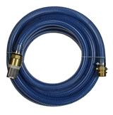 Zuigslang set blauw 8 mtr. slang / korf / koppeling