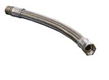Inox flexibele aansluitslang 3/4" bi/bu 70 cm.