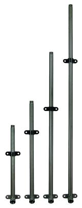 Inox aansluitbuis 75 cm. 1/2 + muursteun 30*