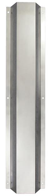 Beschermplaat inox 100x21,51x6 cm