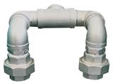 Ringleiding aansluitset 1" inox