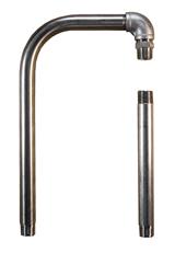 Ringleiding aansluitset 1/2" inox