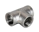 Inox T-stuk 3/4"- 1/2" - 3/4"
