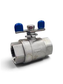 RVS vlinderkraan 1" bi/bi