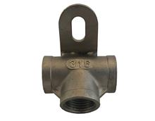 Muurplaat inox 1/2" 30° horizont.