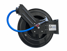 Automatische slanghaspel GELAKT 1/2" met 20 mtr slang+spuit