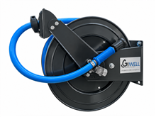 Automatische slanghaspel GELAKT met 20 mtr. 3/4" slang+spuit
