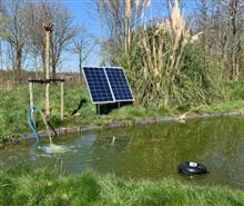 Solar vijverpomp, 2 x 115 watt