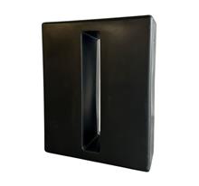 Tank rechthoekig zwart 400 ltr zonder deksel