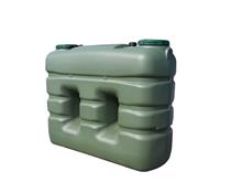 Opslagtank rechthoekig groen/UV bestendig 2000 ltr.
