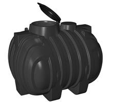 Ondergrondse opslagtank 5700 ltr. liggend zwart