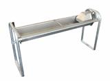 Vlakkantelbare drinkbakken, met inox bodembevestiging